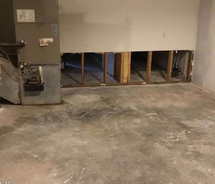 Flooded Garage | Before and After Photo